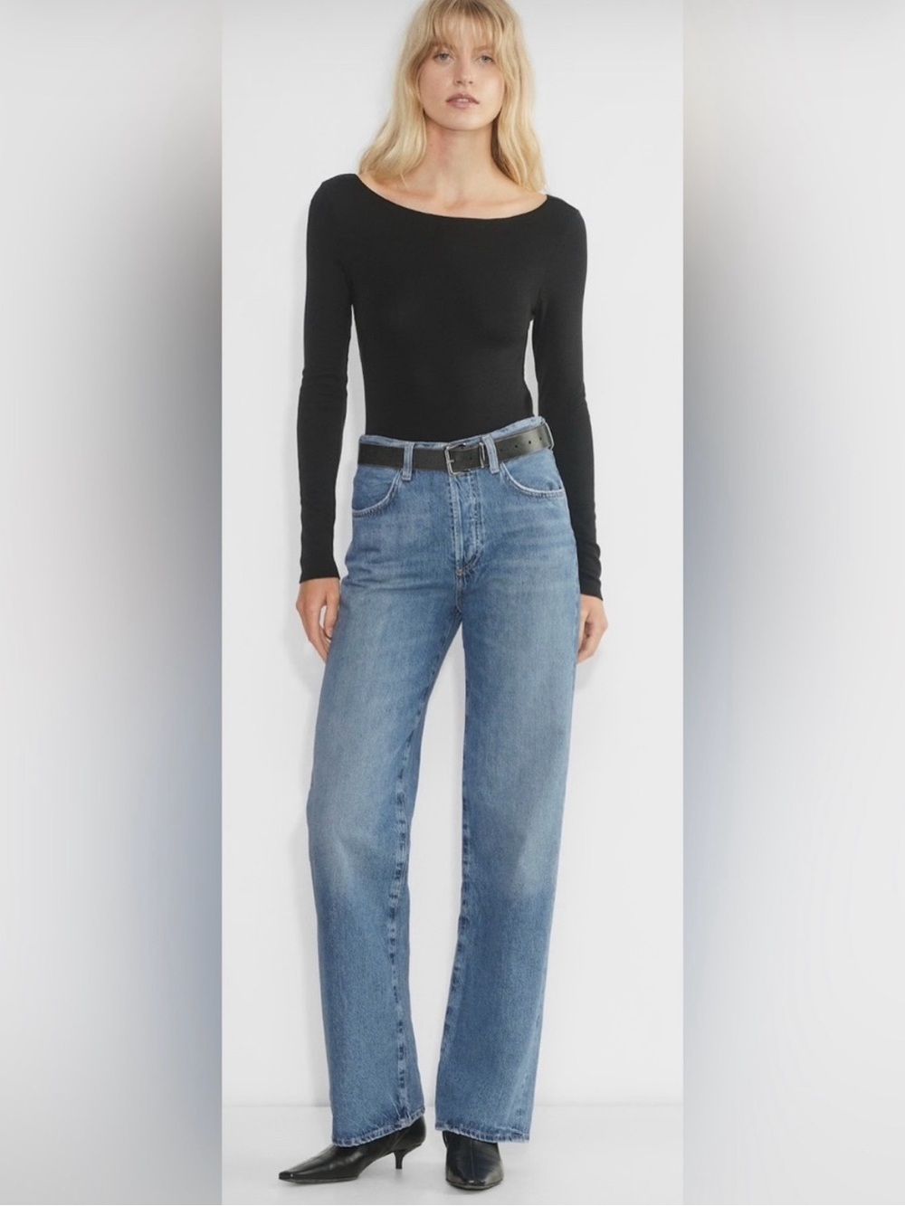 Citizens of Humanity Annina Trouser Jeans 28 High Rise Blue Straight Wide Leg